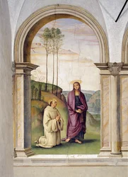 Die Kreuzigung (Detail von St. Bernhard und Maria Magdalena)